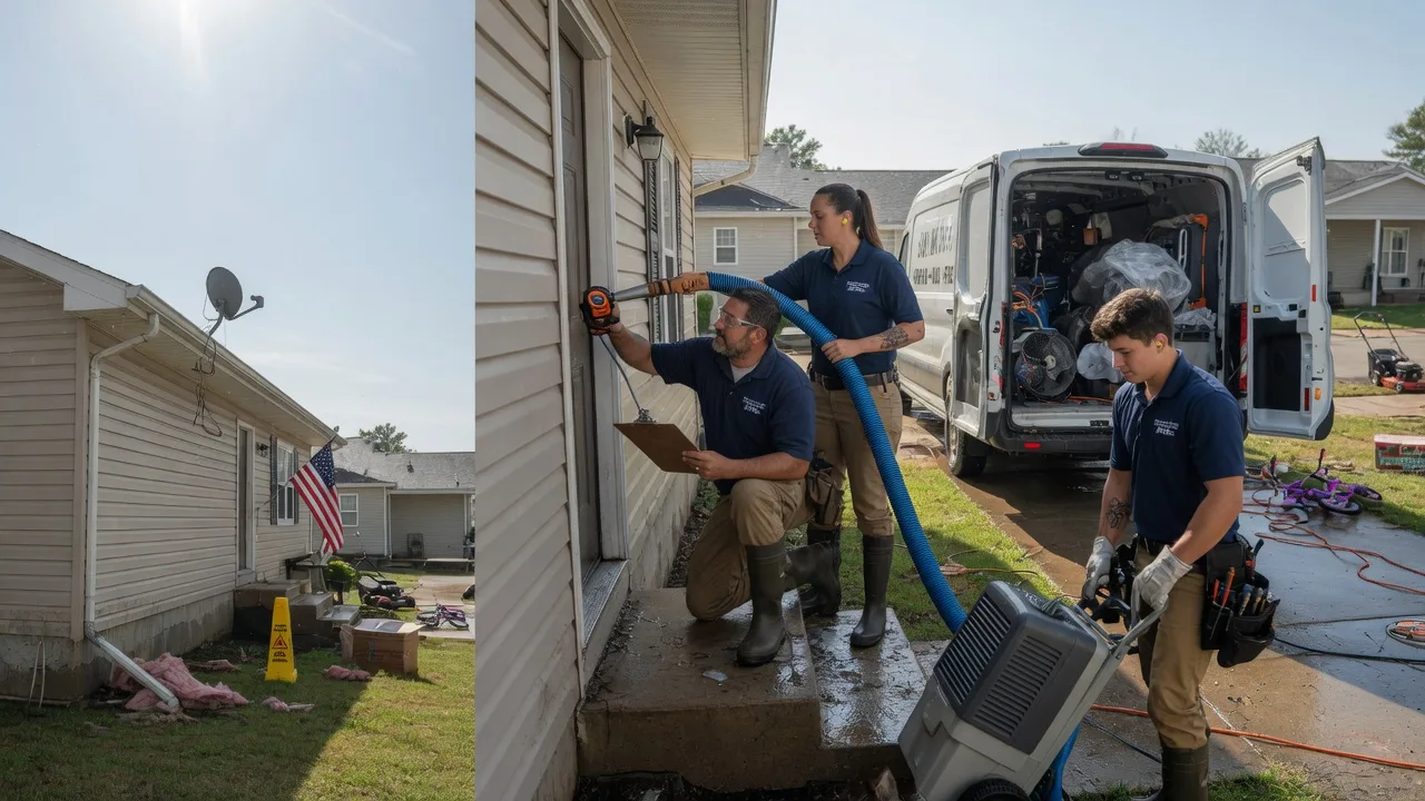 Ceiling Water Damage Restoration in New Boston, IL near me